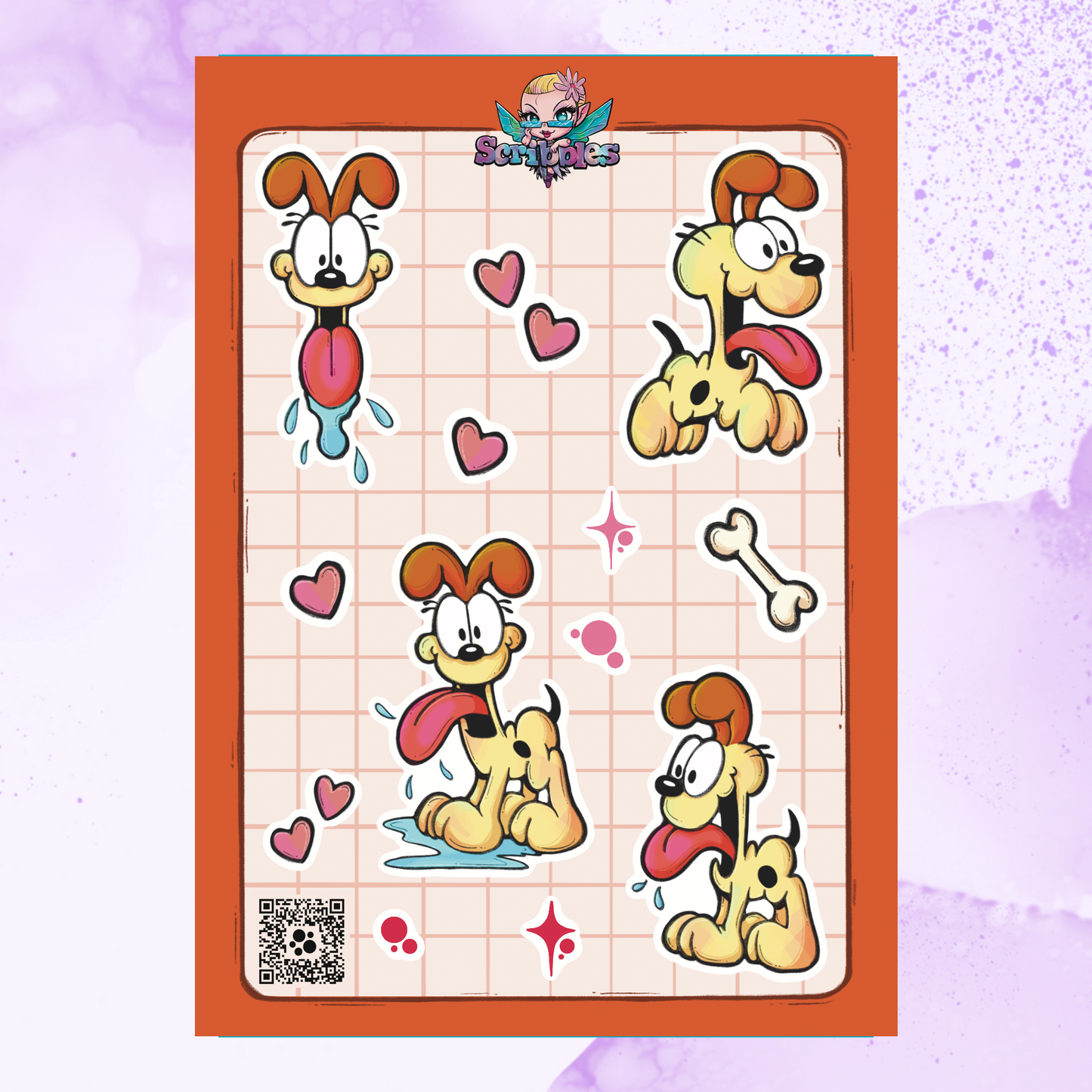 Odie Sticker Sheet