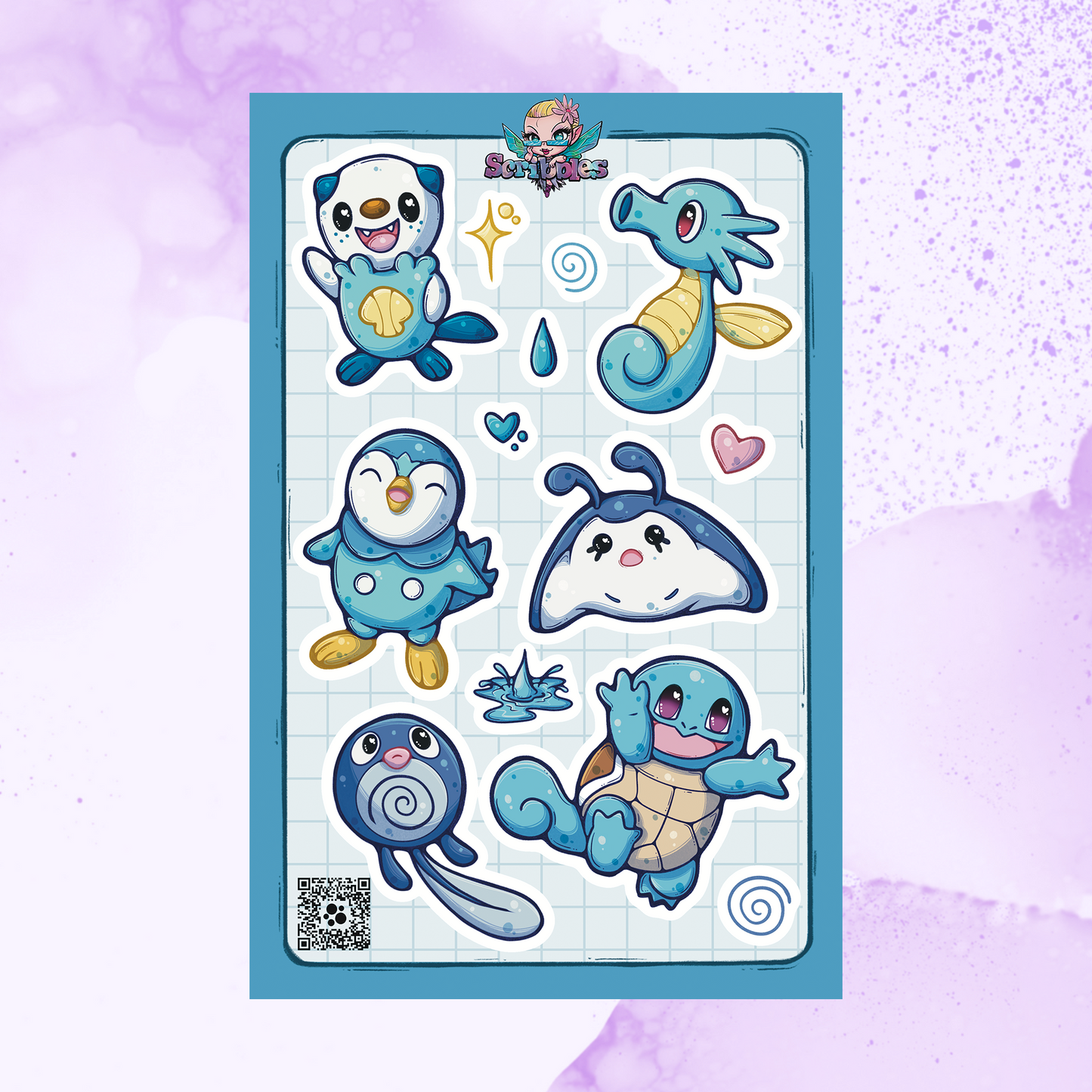 Water Friends Sticker Sheet