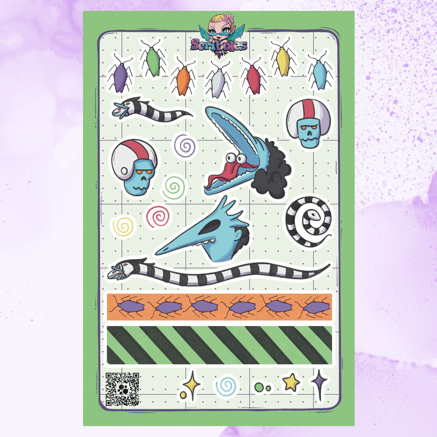 Beetlejuice Sticker Sheet Collection