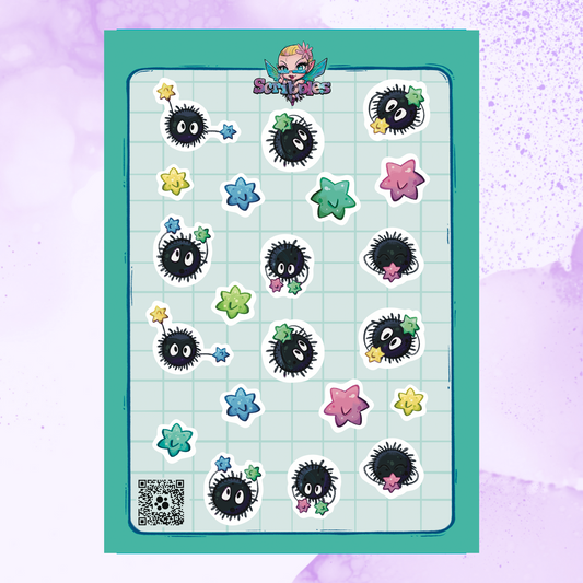 Soot Sprites Sticker Sheet