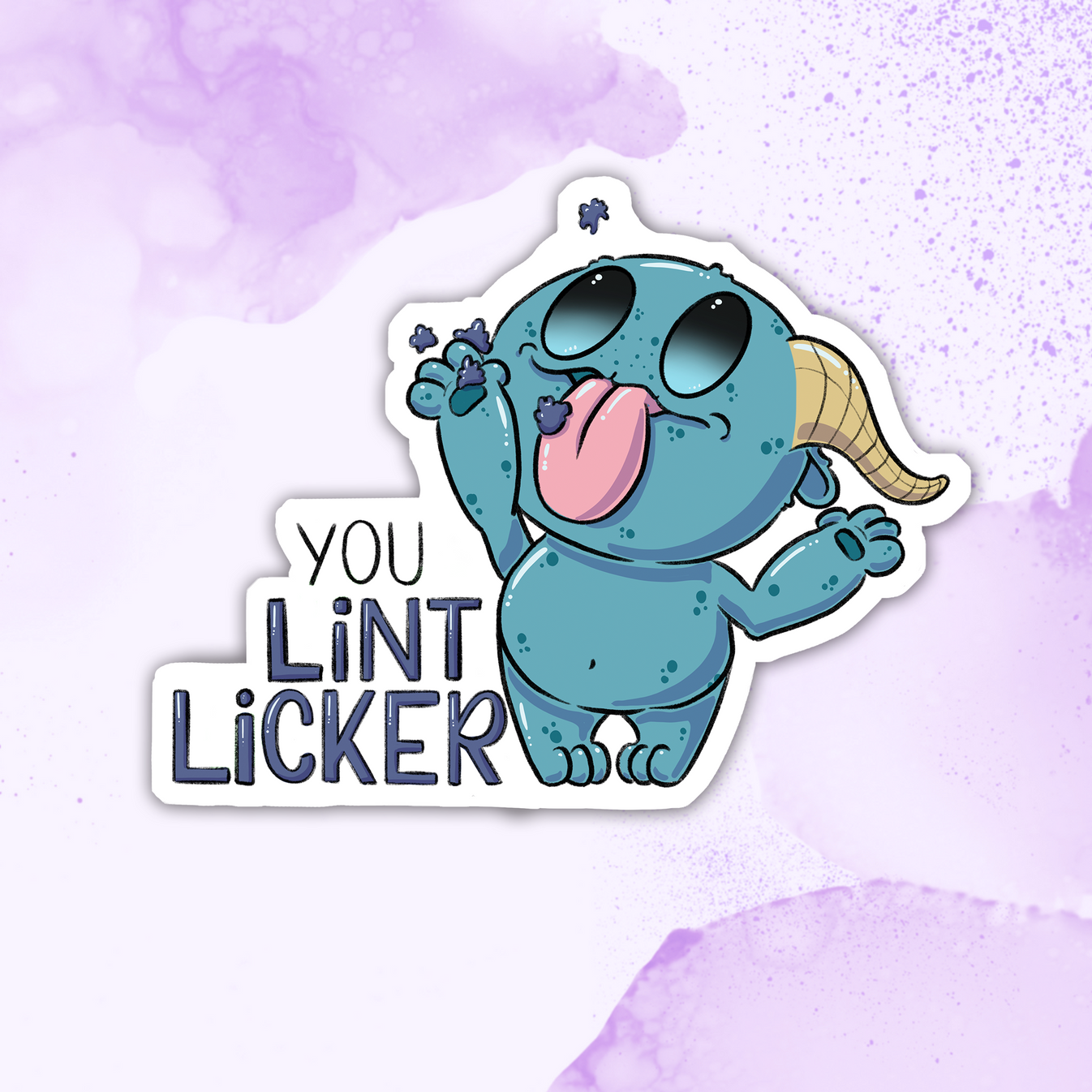 Lint Licker Sticker Eclectic Scribbles