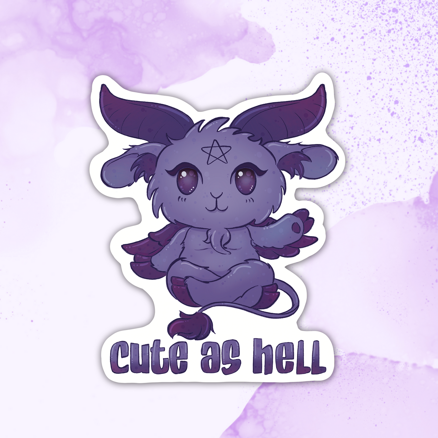 Cute As Hell Baphomet Sticker