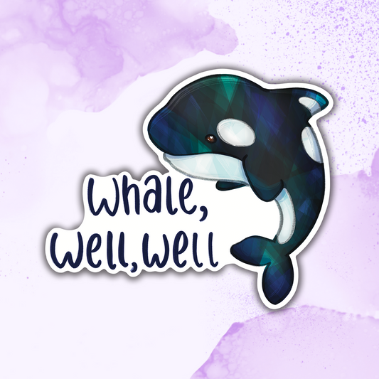 Whale Well Well Sticker