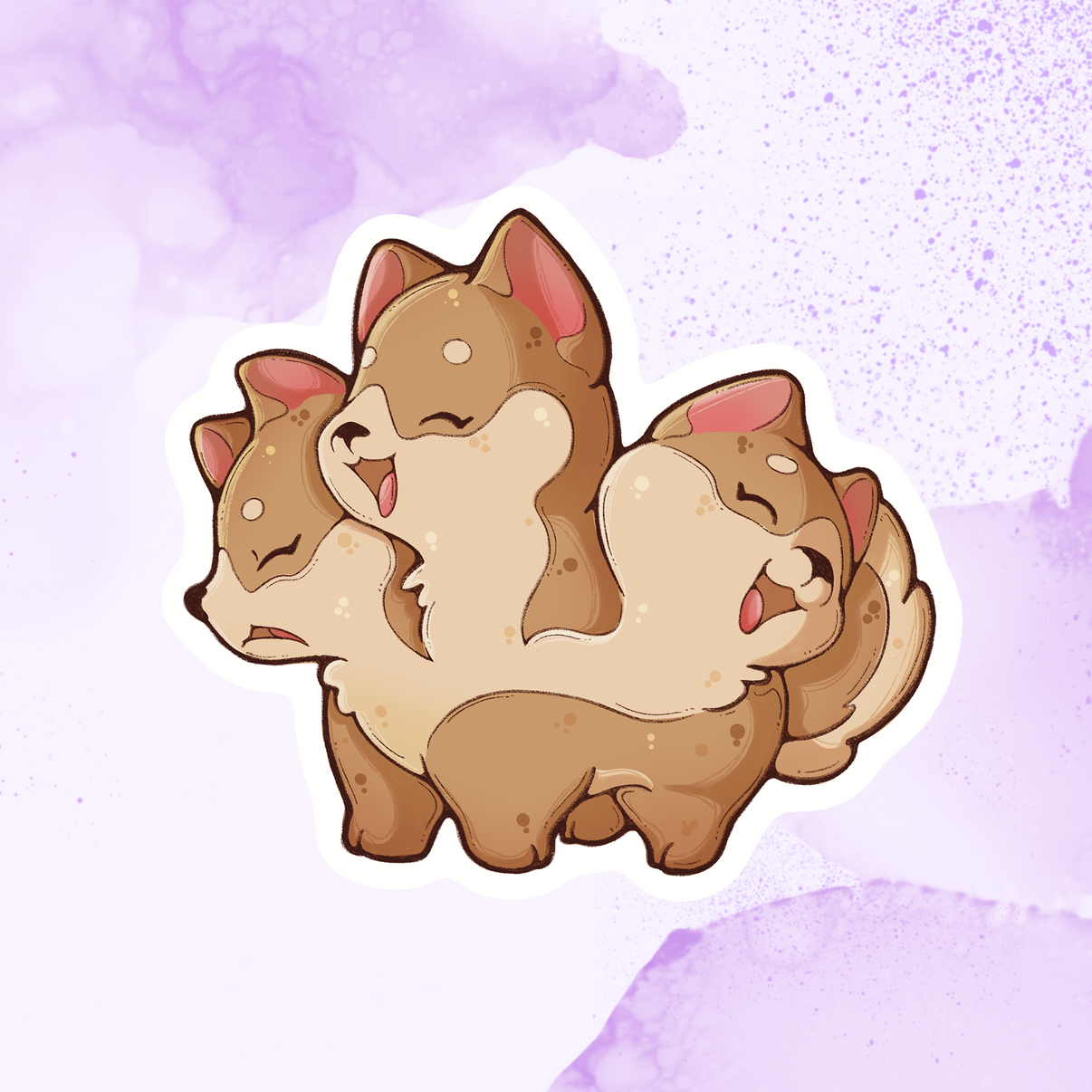 Cerberus Sticker – Eclectic Scribbles