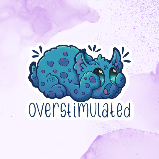 Overstimulated Monster Sticker